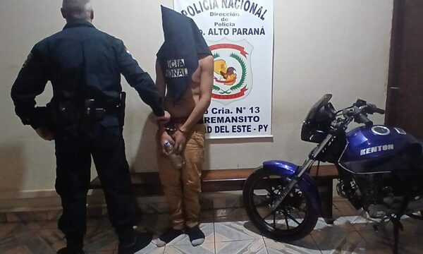 Mediante GPS recuperan motocicleta