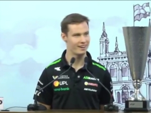 Joshua Duerksen fue recibido por Santi Peña: “Lo único que queremos es llegar a la F1”