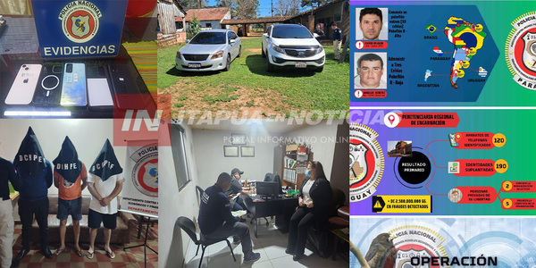 DESBARATAN BANDA CRIMINAL LIDERADA POR REOS DEL CERESO  - Itapúa Noticias
