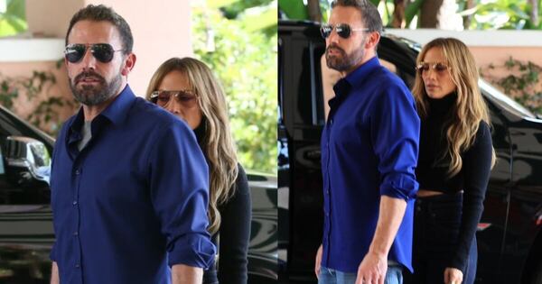 La Nación / ¡De la mano y a los besos! Así fueron vistos Jlo y Ben Affleck