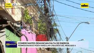 Mercado 4: comerciantes denuncian que se encuentran sin electricidad - ABC Noticias - ABC Color