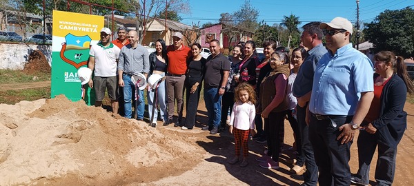 Inicia la Construcción de Empedrado en el Barrio Mercedes 2 de Cambyreta