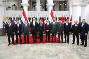 Ministros de la CSJ participaron en el acto de bienvenida al vicepresidente de la Corte IDH