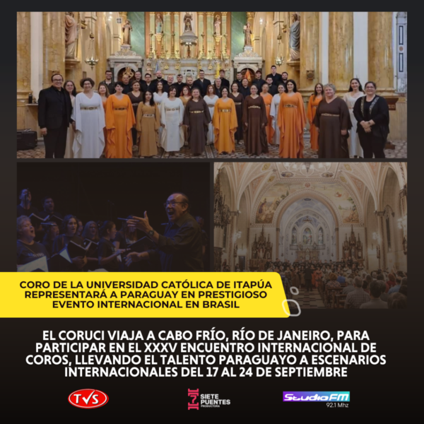 CORO DE LA UNIVERSIDAD CATÓLICA REPRESENTARÁ A PARAGUAY EN ENCUENTRO INTERNACIONAL DE BRASIL - TVS