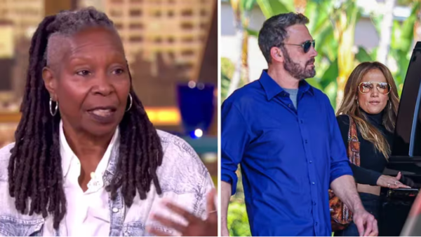 Whoopi Goldberg defendió las muestras de afecto de Ben Affleck y J.Lo mientras negocian su divorcio