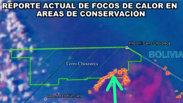 Nueva alerta por fuego en Chovoreca moviliza a los equipos de emergencia