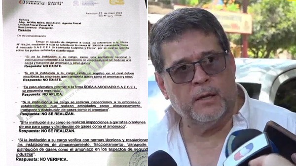 INTN nunca controló garrafas, ni instalaciones de la firma que proveyó amoniaco a Ochsi