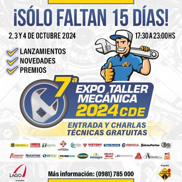 Ciudad del Este será sede de la 7ª edición de la Expo Taller Mecánica - La Clave