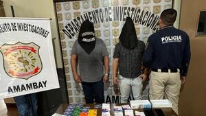 Policía detiene a dos bolivianos con más de 80 tarjetas de débito en Pedro Juan Caballero