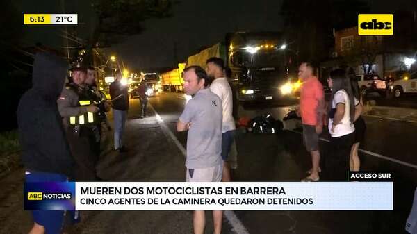 Video: mueren dos motociclistas en violento choque - ABC Noticias - ABC Color