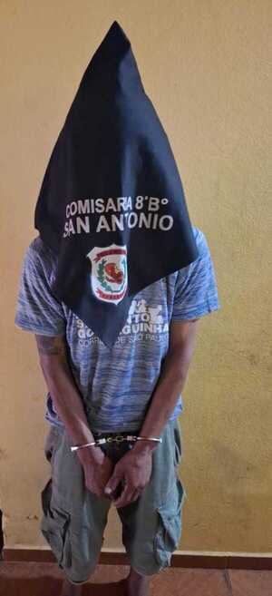 Detenido por Hurto Agravado en un Inquilinato y Resistencia en Barrio San Antonio