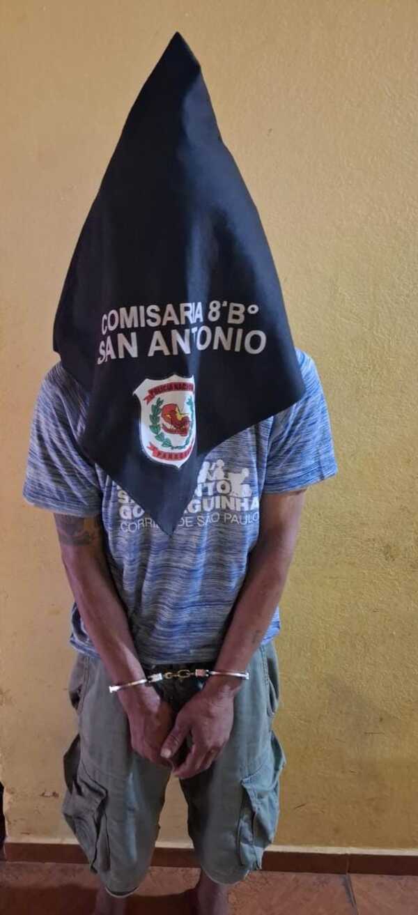 Detenido por Hurto Agravado en un Inquilinato y Resistencia en Barrio San Antonio