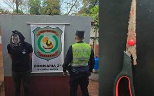 Detuvieron a un prójimo que le produjo cortes a su pareja en el muslo con una tijera