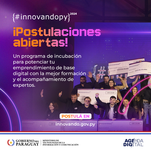 Hasta el 6 de octubre está abierto periodo de postulación para la novena edición de InnovandoPY - .::Agencia IP::.