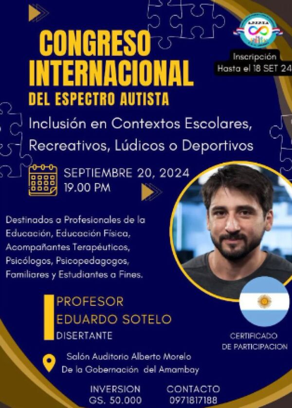 Declaración de Interés Municipal del Congreso Internacional del Espectro Autista