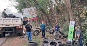 Diario HOY | Cubierta Aty: más de 600 neumáticos recolectados en Hernandarias