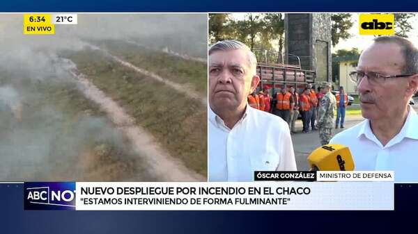 Video: nuevo despliegue tras reactivarse incendio en el Chaco - ABC Noticias - ABC Color