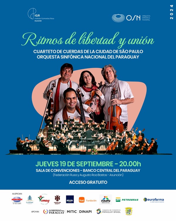OSN y Cuarteto de Cuerdas de Sao Paulo presentan "Ritmos de Libertad y Unión" - .::Agencia IP::.