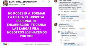 Diario HOY | Solicitan dinero por “formar fila” y sacar turno en el hospital: escándalo en Encarnación