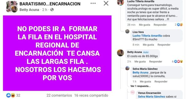 Diario HOY | Solicitan dinero por “formar fila” y sacar turno en el hospital: escándalo en Encarnación