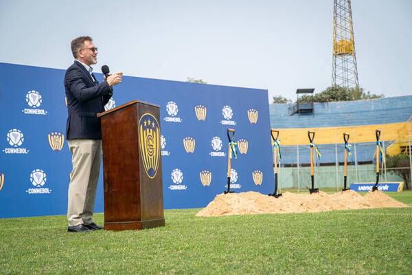 ¡Qué nivel! Dieron la palada inicial para el nuevo estadio del Sportivo Luqueño