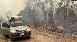 Bomberos y militares siguen trabajando para controlar incendios forestales en el Chaco - Nacionales - ABC Color