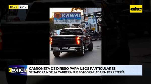 Usan para fines particulares camioneta de Dirisio: “Bachi” no tomará determinaciones - ABC Noticias - ABC Color