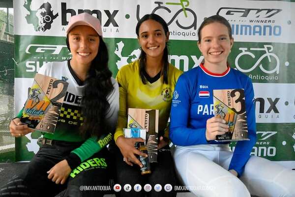 Ciclismo BMX: Sofía Danilova conquista el podio en Colombia - Polideportivo - ABC Color