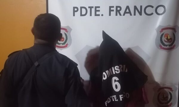 Capturan a malviviente que hurtó materiales de obra en plaza franqueña