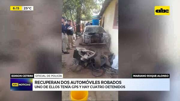 Mariano R. Alonso: recuperan dos automóviles robados    - ABC Noticias - ABC Color