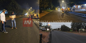 CONTINÚAN LOS TRABAJOS DE CULMINACIÓN DEL SEGUNDO TRAMO DE RECAPE ASFÁLTICO EN AVENIDA MAYOR OTAÑO - Itapúa Noticias
