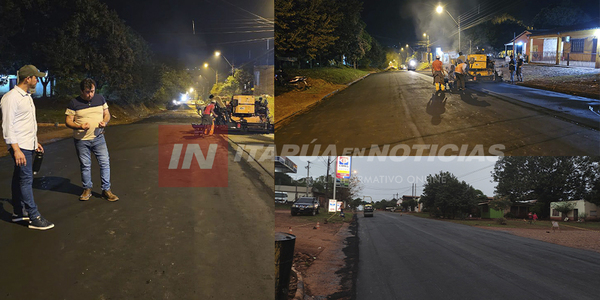CONTINÚAN LOS TRABAJOS DE CULMINACIÓN DEL SEGUNDO TRAMO DE RECAPE ASFÁLTICO EN AVENIDA MAYOR OTAÑO - Itapúa Noticias