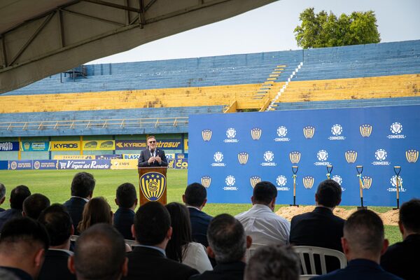 Luqueño inicio oficialmente las mejoras de su estadio Feliciano Cáceres - .::Agencia IP::.