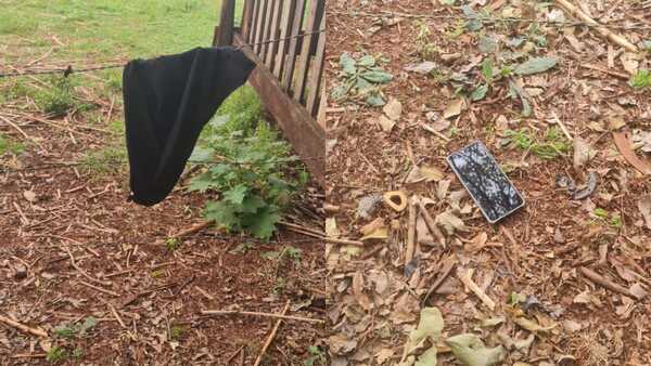 Encuentran un celular y un pasamontañas que podrían pertenecer a delincuente fugado