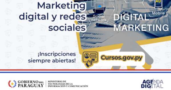 Diario HOY | Domina el marketing digital y las redes sociales con curso gratuito del MITIC