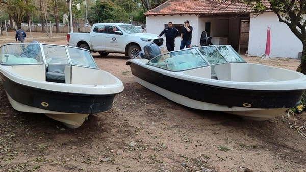 Lanchas hurtadas en Argentina fueron halladas en Paso de Patria