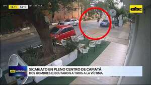 Conmoción por sicariato en Capiatá: revelan imágenes de CCTV - ABC Noticias - ABC Color