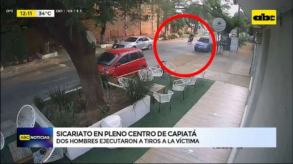 Conmoción por sicariato en Capiatá: revelan imágenes de CCTV - ABC Noticias - ABC Color