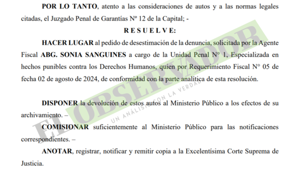 Desestiman denuncia contras fiscales por supuesta persecución de inocentes 