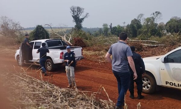 Operativo en Ñacunday con detenidos e incautación de maquinarias y vehículos