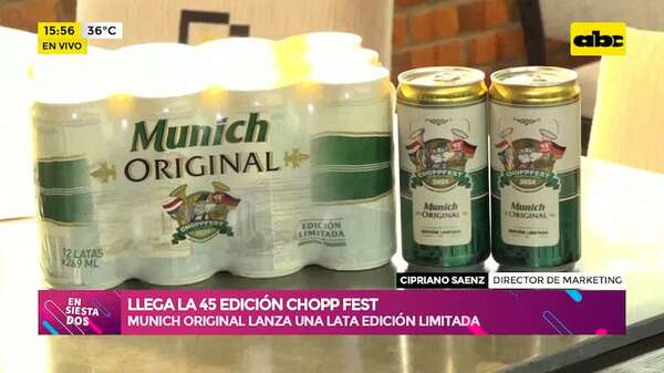 Llega la 45ª edición de Choppfest: Munich Original lanza una lata edición limitada para la tradicional fiesta - Ensiestados - ABC Color