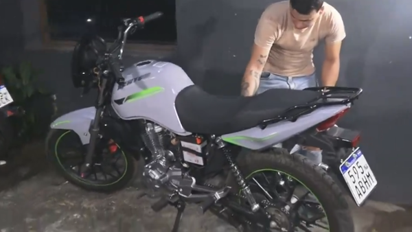 Le despojaron la motocicleta y logró recuperarla gracias al GPS