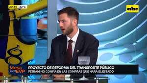 Reforma del transporte público: “el Estado debe prevenir el monopolio”, afirma presidente de Fetram - Mesa de Periodistas - ABC Color