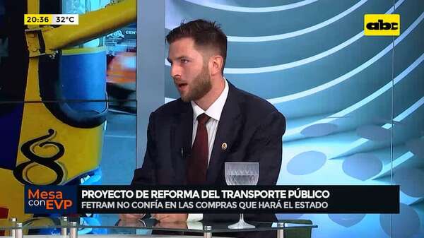 Reforma del transporte público: “el Estado debe prevenir el monopolio”, afirma presidente de Fetram - Mesa de Periodistas - ABC Color