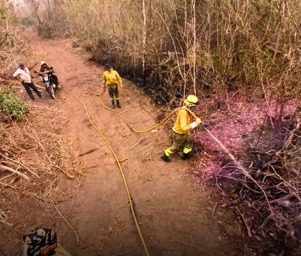 Sigue el combate desesperado contra incendios en el Alto Chaco - ADN Digital