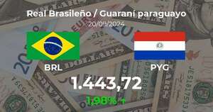 Real Brasileño / Guaraní paraguayo en Paraguay hoy: precio del 20 de septiembre - Cotizaciones - ABC Color