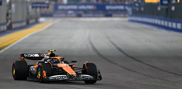 Versus / Norris brilla en los ensayos de Singapur, Verstappen tiene un día para olvidar