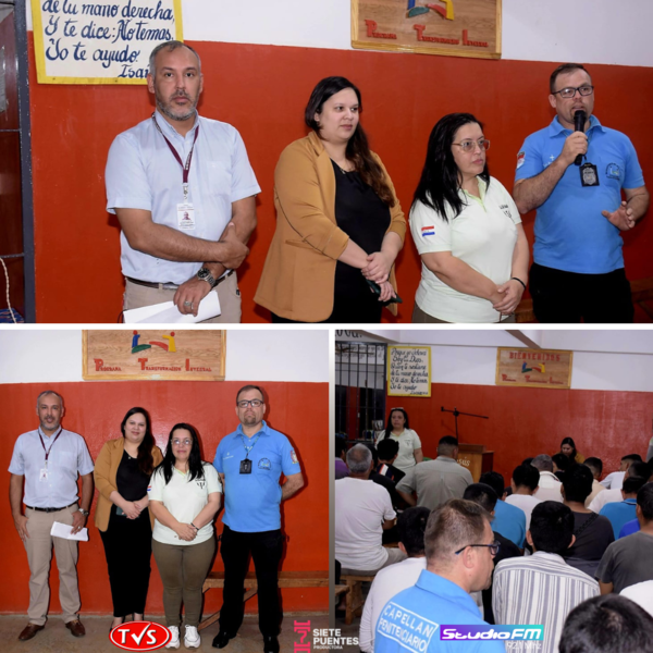 REALIZAN TALLER DE SENSIBILIZACIÓN SOBRE EL CONSUMO DE DROGAS EN LA PENITENCIARÍA DE ITAPÚA - TVS