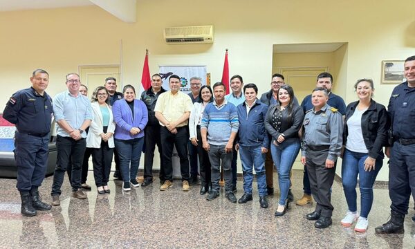 Reunión de trabajo sobre seguridad en Minga Guazú