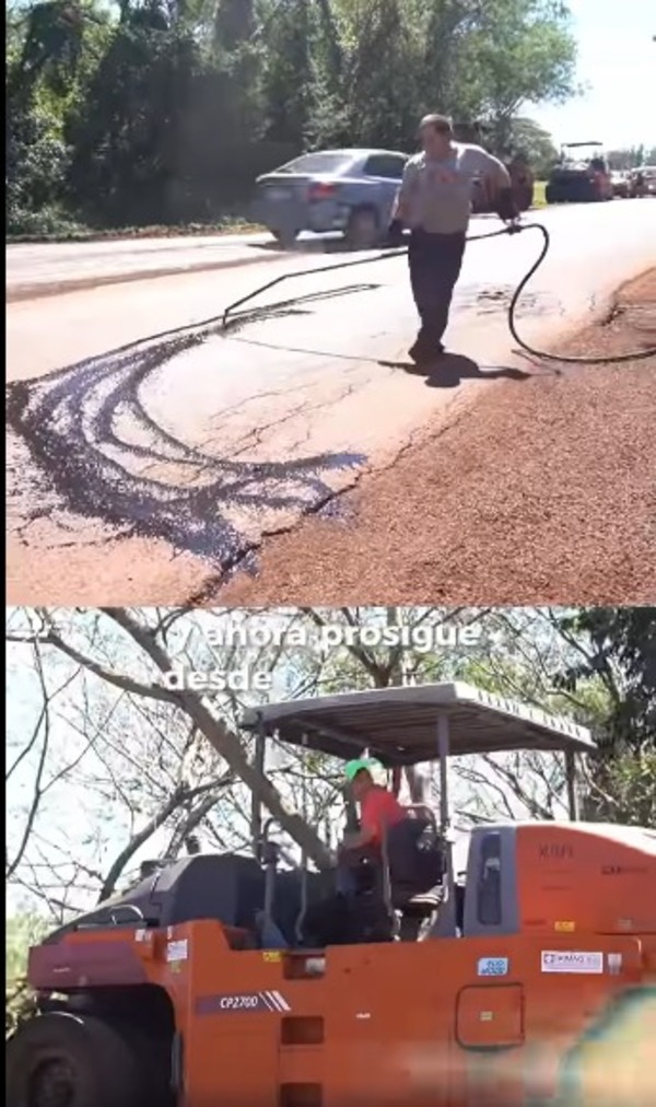 Reparan tramo que une Cedrales con Santa Rita
